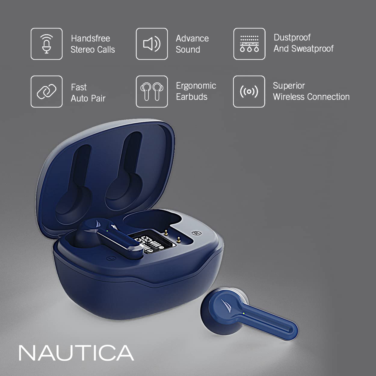 Amazon.com: Nautica T400 True Wireless Earbuds, Bluetooth v5.1 TWS